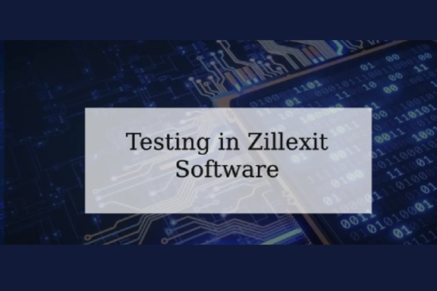 what is testing in zillexit software